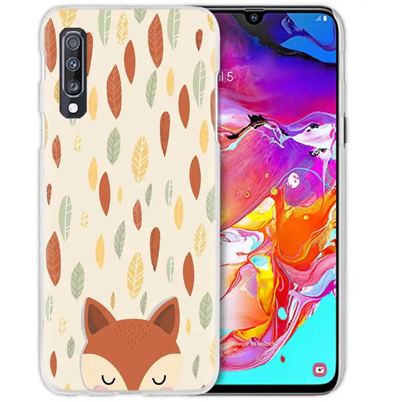 Чехол для samsung Galaxy A50 A70 A20e A40 A30 A20 A10 A8 A6 Plus A9 A7 жесткий прозрачный чехол для телефона