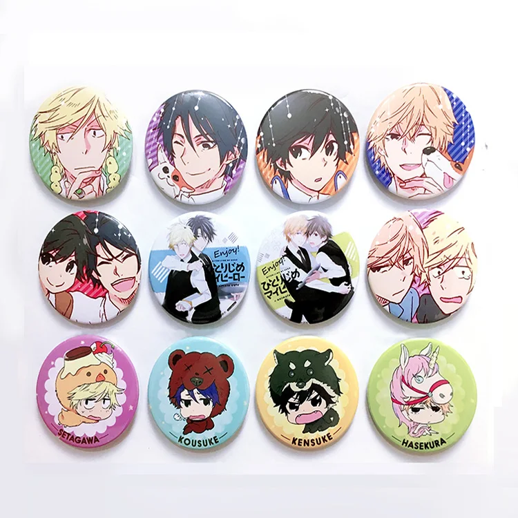 1pcs 58mm Anime Bl Fujoshi Fans Badge Hitorijime My Hero Full Characters Round Badge Badge Brooch Badges Pins Brooch Badge Pin Badge Pinbadge Brooch Aliexpress