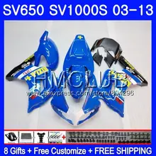 Обтекатель для SUZUKI SV1000S SV650S rizla Blue 03 04 05 06 07 08 28HM. 5 SV650 1000 S SV 650 S 1000 2003 2004 2005 2006 2007 2008