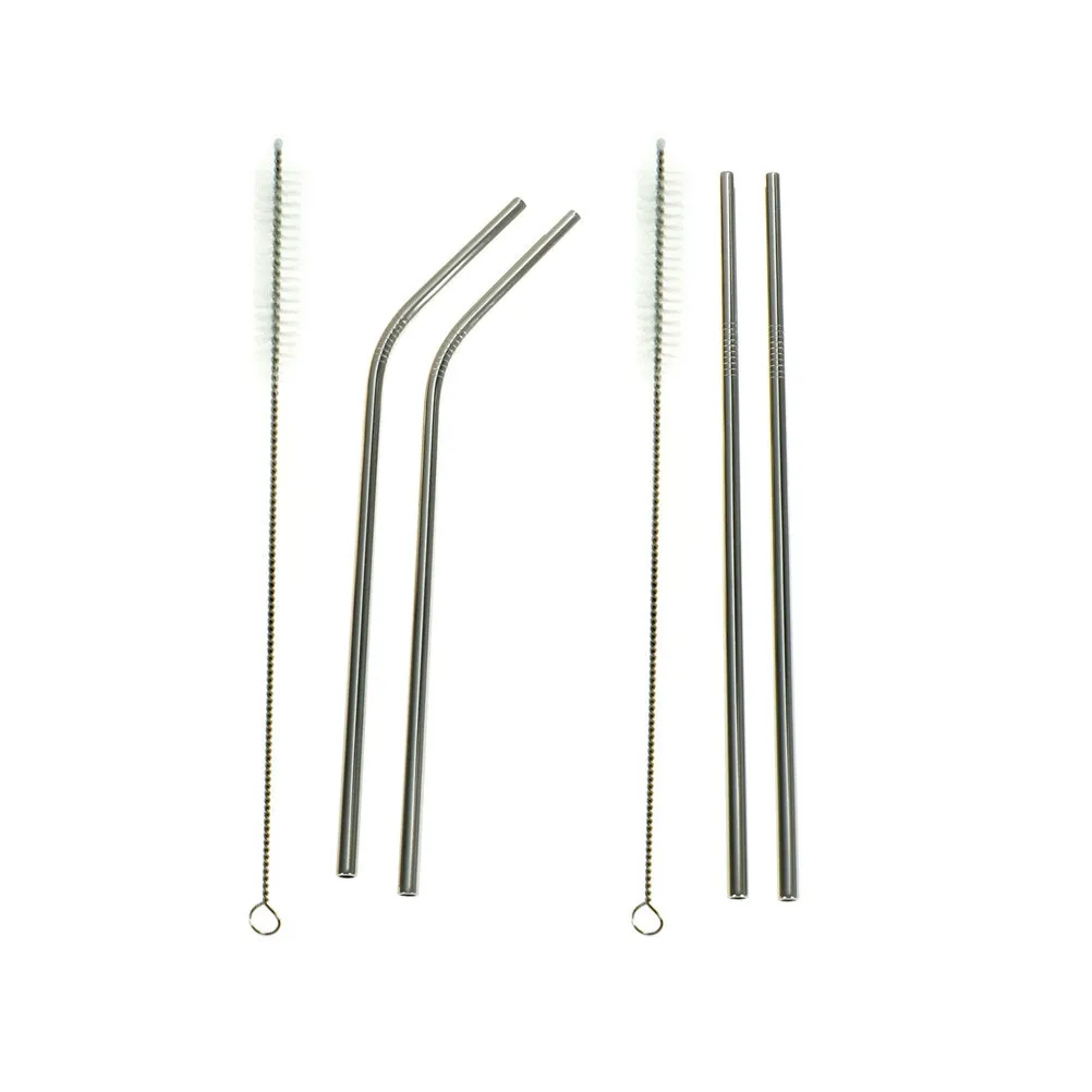 3pc/set High Quality Stainless Steel Straws Reusable Drinking Straw