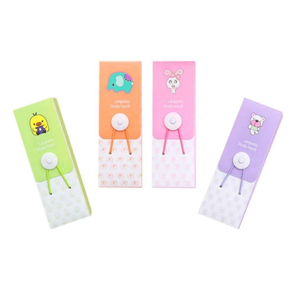 

Candy Color Pencil Case Box Punch School Supplies Practical Stationery Cute Smiling Face Cartoon Animal Rabbit PP Pencil Bags