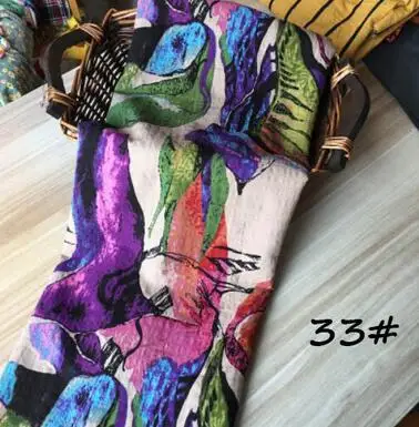 Весенние и летние платья, пижамы, Солнцезащитный Топ, штора шитья хлопчатобумажная ткань с принтом, дышащая женская одежда ткань S0116L - Цвет: NO.33