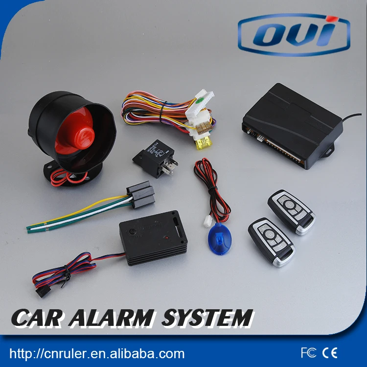 Hot selling car alarm system CCC approve car alarm with internal shock