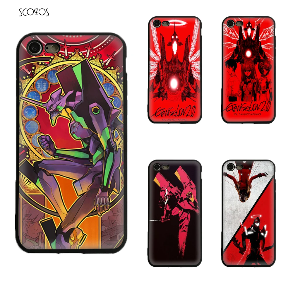 Evangelion меха Силиконовые ТПУ Телефон Чехол Мягкий чехол для Iphone X 5 5S Se 6 S 7 8 плюс # ia306