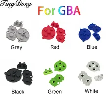 1 комплект красочный резиновый проводящий кнопки A-B D-pad для NAND Gameboy Advance GBA силиконовый Кондуктивный клавиятура на выбор