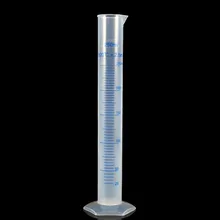 250 мл пластиковый мерный цилиндр Градуированный Цилиндр для лабораторных принадлежностей лабораторные измерительные инструменты
