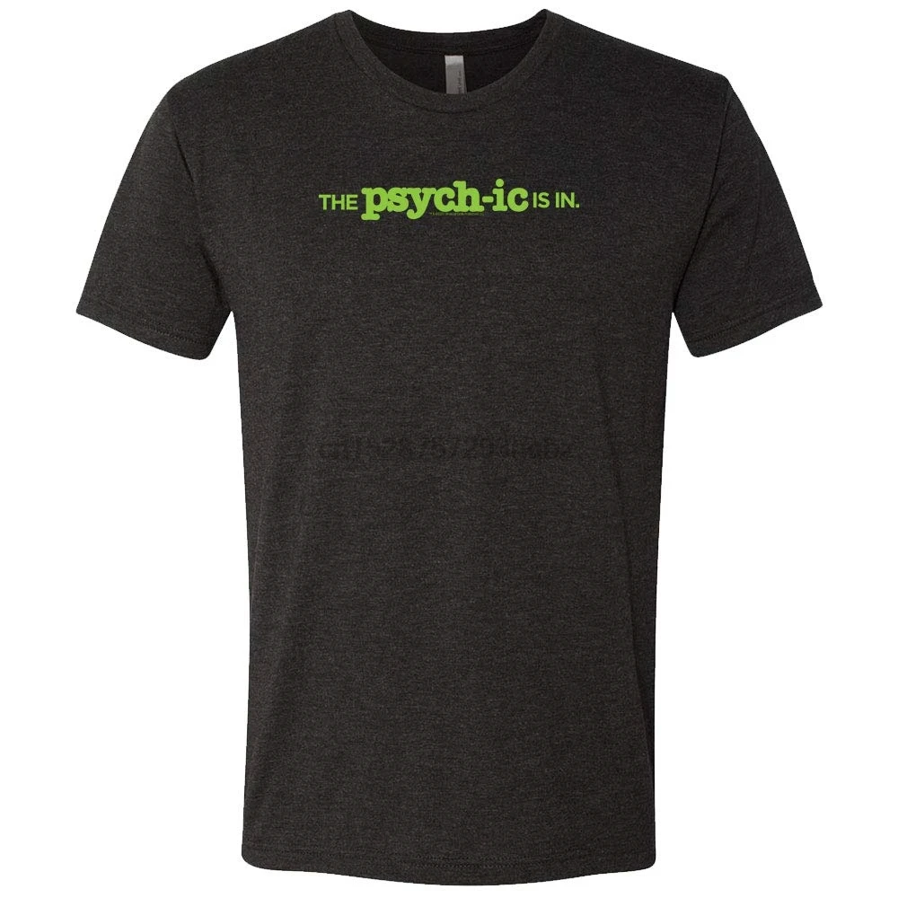 

Psych The Psychic is in Men's Tri-Blend Short Sleeve T-Shirt
