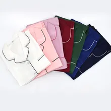 Новое поступление; Летнее Для женщин шелк пижамный комплект короткий рукав комплект одежды для сна из двух предметов большой Размеры v-образным вырезом дышащая пижамы 7 видов цветов