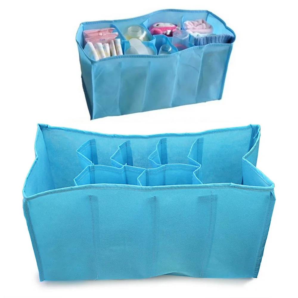 Белый голубой детский портативный подгузник для хранения подгузников на открытом воздухе Дорожная сумка Многофункциональный Органайзер чехол с подкладкой удобная прочная сумка для мам