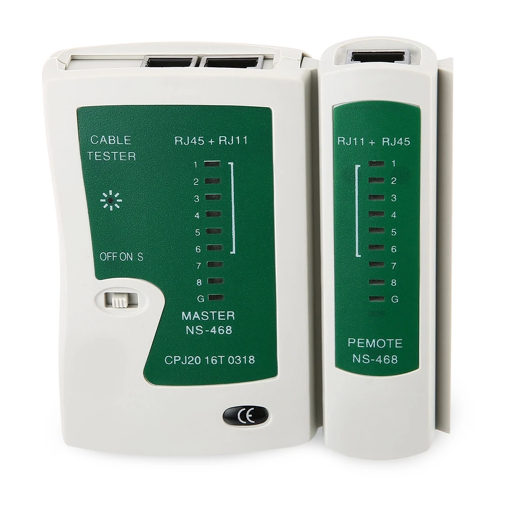 Network Cable Tester LAN RJ45 RJ11 N21CL Cat5 Ethernet Line Tool Internet Broadband Connection Speed Capability Test
