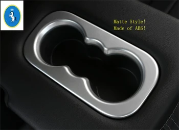 

Yimaautotrims Auto Accessory Chrome Matte Rear Central Water Cup Holder Frame Cover Trim For Renault Koleos 2017 - 2020 / ABS