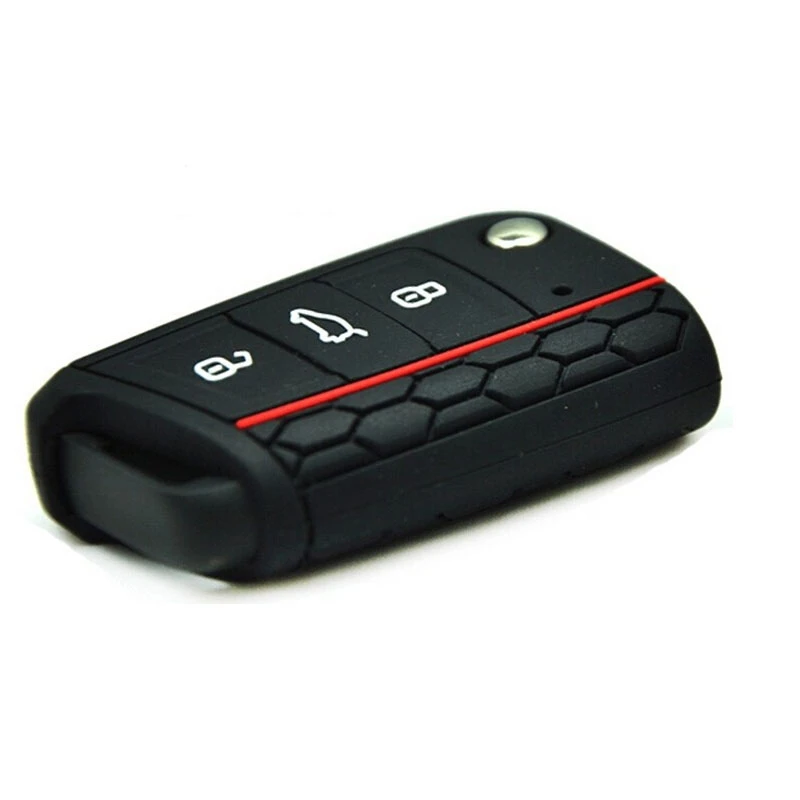 Car Accessories Key Case Key Bag Key Cover For Volkswagen VW Golf 7 mk7 Skoda Octavia A7 Silicone Key Portect Case car-styling