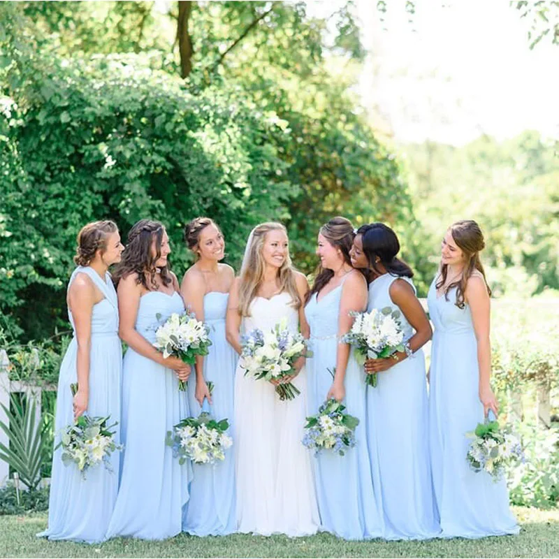 bridesmaid dress light blue