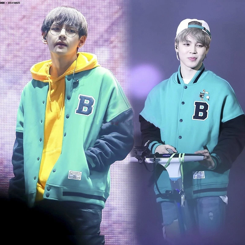 Btsプレート青少年野球ユニフォームのカップルドレス冬コートサイズ潮韓国人男性と女性 Korean Men Men Koreanmen Winter Aliexpress