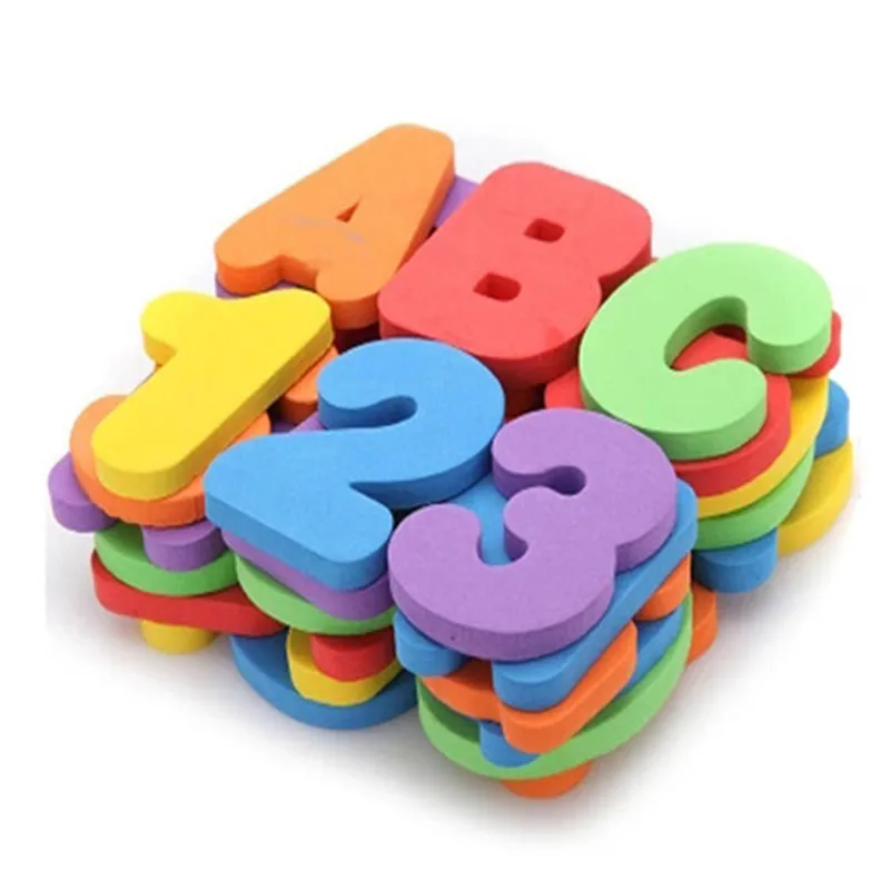 36 шт./компл. с цифрами и буквами, буквы Ванна головоломка EVA для малышей подарок детям на для раннего развития детей детские забавные игрушки