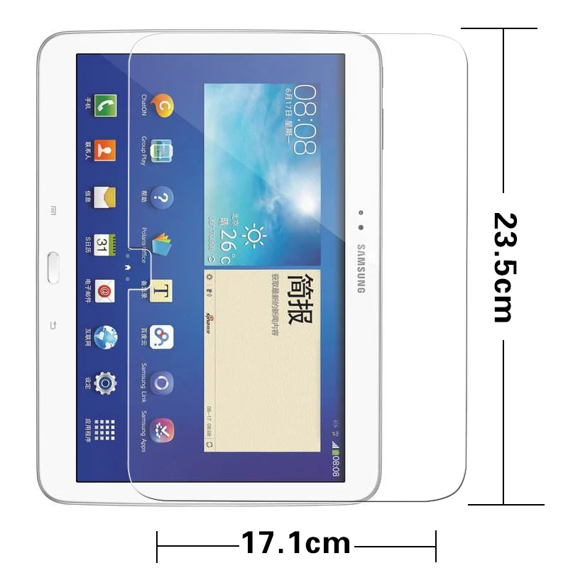 Пленка из закаленного стекла премиум-класса для Samsung Galaxy Tab 3 10 1 P5200 Противоударная