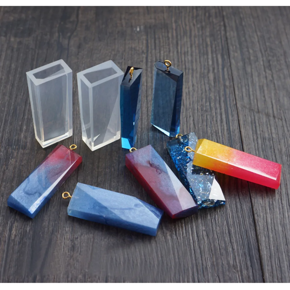 

Transparent Liquid Silicone Mold DIY Resin Jewelry Pendant Necklace Mold Tools
