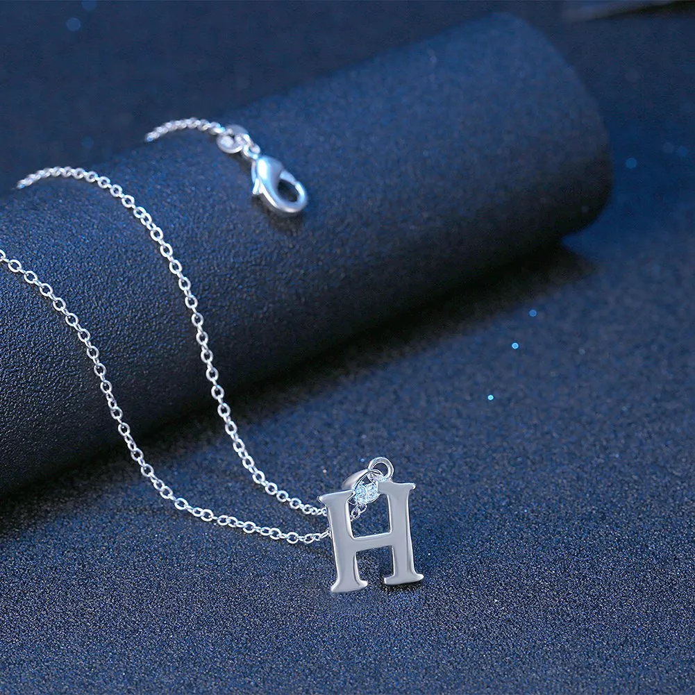 Letter H Necklace Initials Name 
