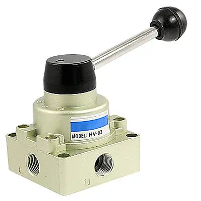 

HV-03 Air Flow Control 3 Positions 4 Ways Hand Rotary Lever Valve
