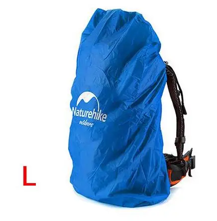 NatureHike чехол для сумки 20~ 30L водонепроницаемый дождевик для рюкзака кемпинга пешего туризма Велоспорт школьный рюкзак багажные сумки пылезащитные чехлы - Цвет: Blue L 50-75L