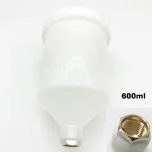 Weta 600ML Plastic Paint Pot Inner tooth universal pot Gravity Manual Spray Paint Gun Cup Pot Pneumatic Tool Accessories