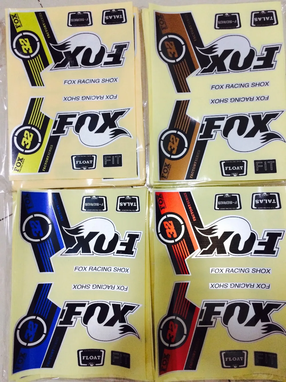 Reflective road mtb mountain bike frame stickers for foxs, fixed gear