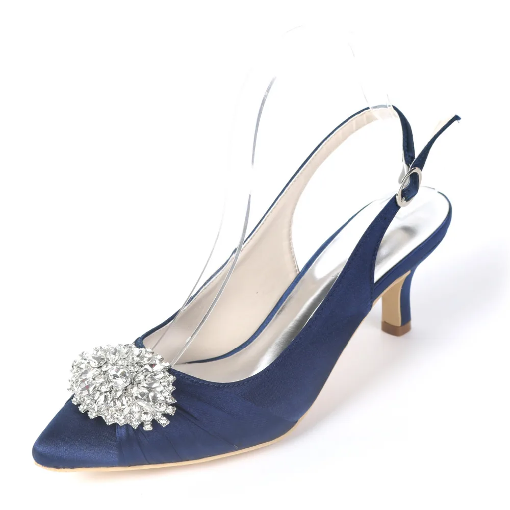 pointed toe sling back heels