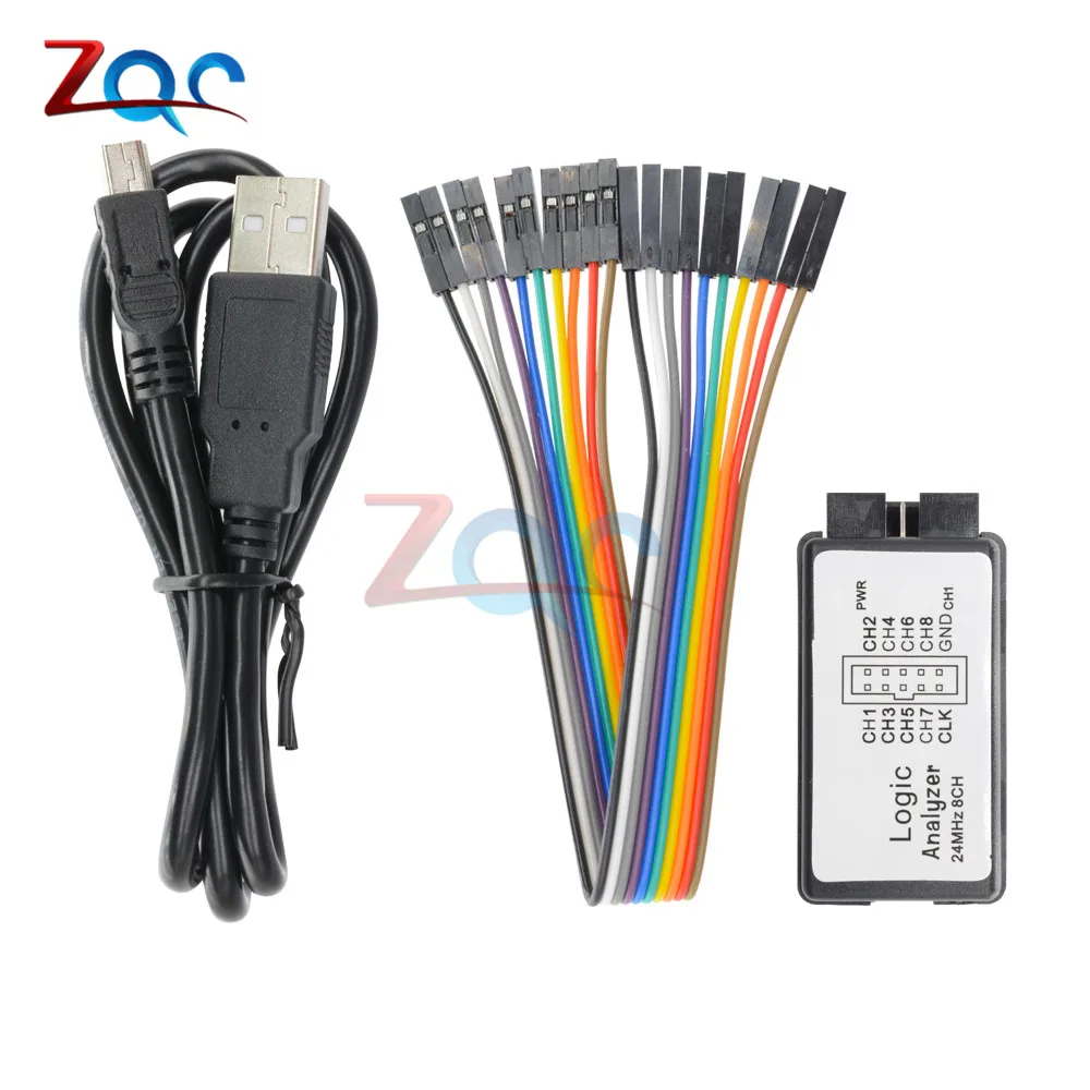 

USB Logic SCM 24MHz 8 Channel 24M/seconds Logic Analyzer Debugger for ARM FPGA Logic Analyzer Logic 24M 8CH 16MHz 12MHz 8MHz