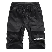 Мужские шорты Карго, повседневные, до колен, камуфляжные, летние, короткие штаны, мужские, для бега, свободные, Военный стиль, высокое качество, d90626