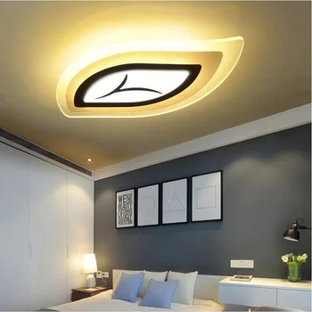 

Modern Leaf Led Eye Protection Ceiling Light Bedroom Acrylic lighting fixture Dining Room Living Room Ceiling Light AC 85-240V