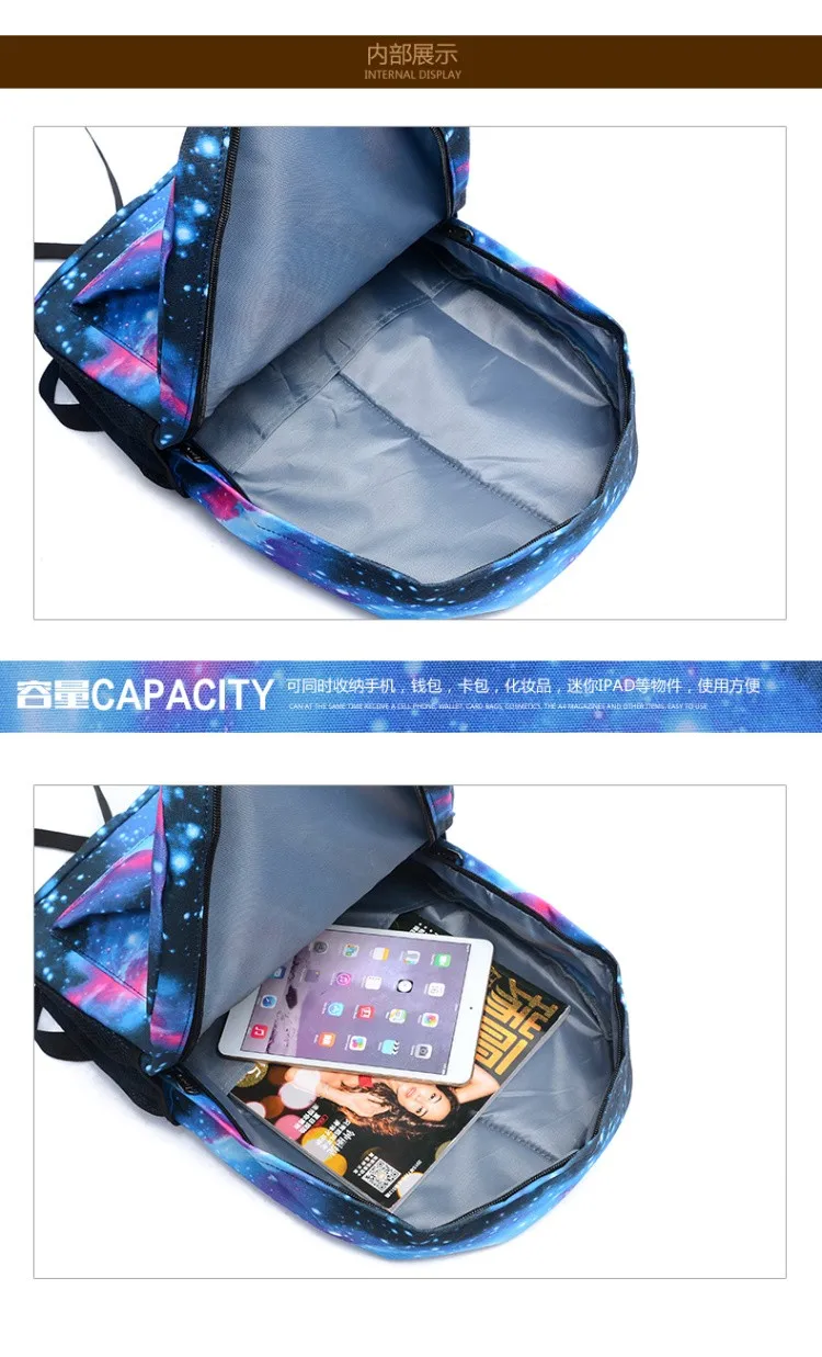 Аниме Harajuku Сказочный хвост звезда волшебная Гильдия Логотип сумка на молнии мужские школьные сумки наз рюкзак