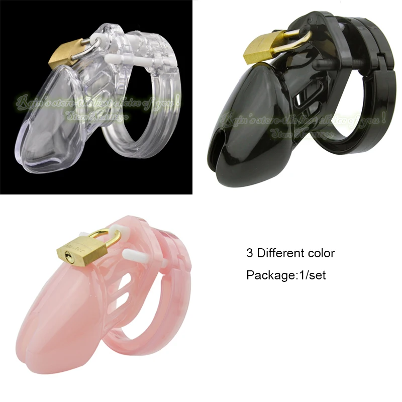 RainJack CB6000S Smaller Plastic Male Chastity Device For Men Transparent Dick Belt Penis Lock Sleeve Cock Cage Sex Toy | Красота и