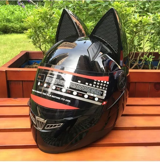 Free shipping Nitrinos Motorcycle Helmet Cat's personality ...