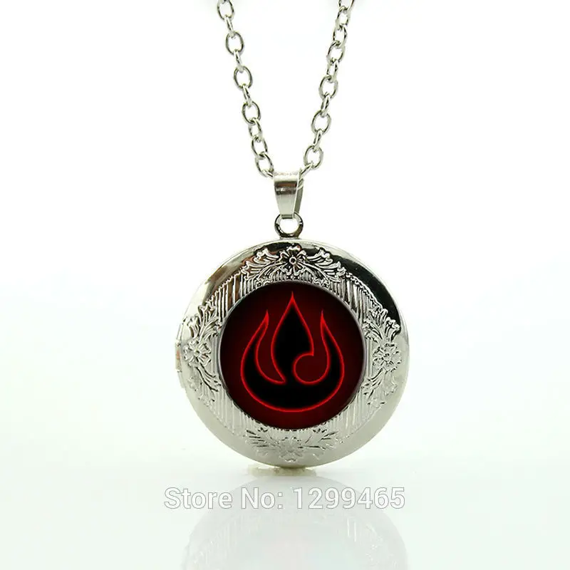 

Charms Jewelry Handmade Fire Nation pendant Avatar the Last Airbender necklace Geometric Art picture locket Pendant N724
