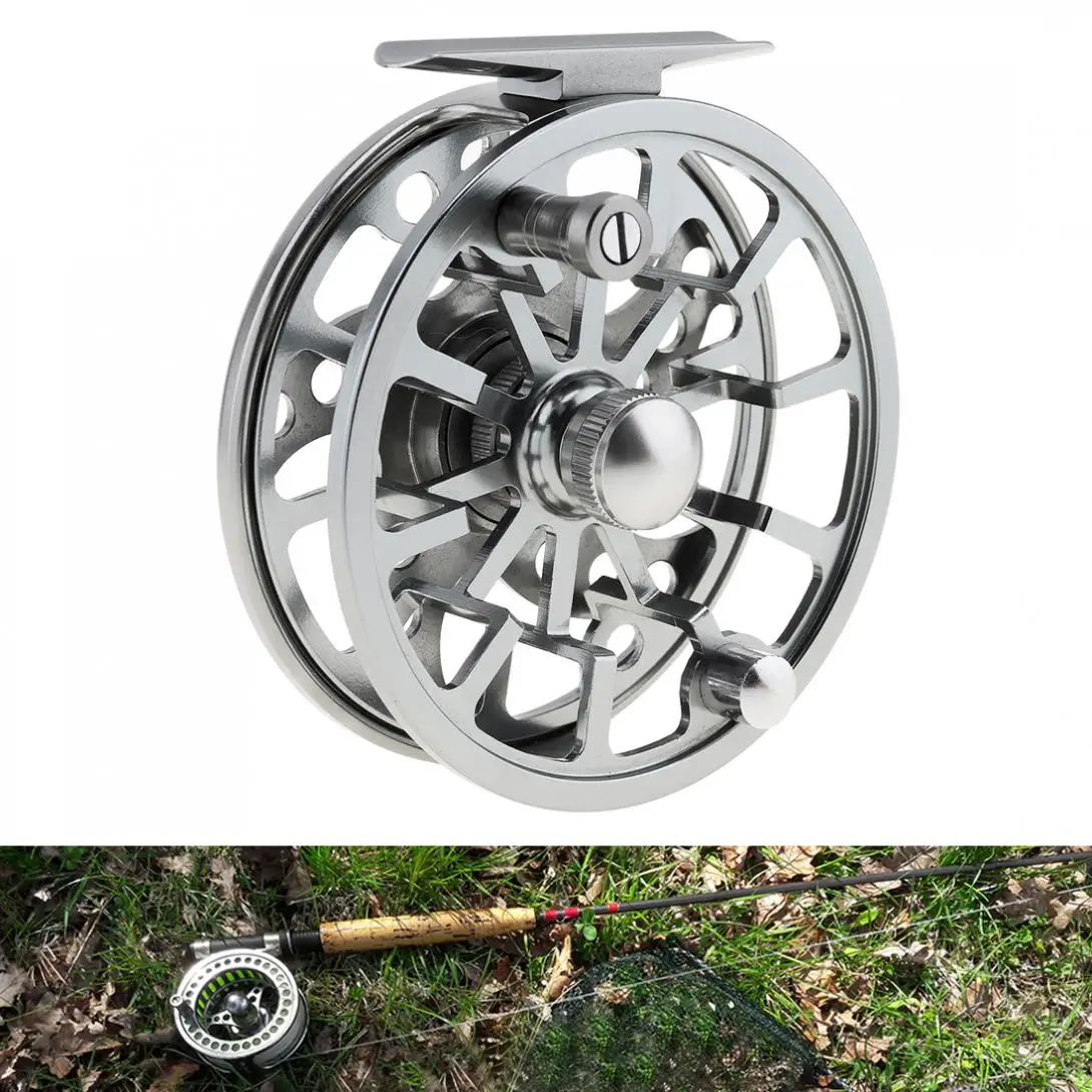 Ultralight Fly Fishing Reel Max Drag 6KG /13LB Aluminum Alloy CNC Machine Cut 145g Large Arbor