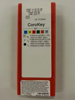 

10PCS CARBIDE INSERT TCMT110302-PF 4225