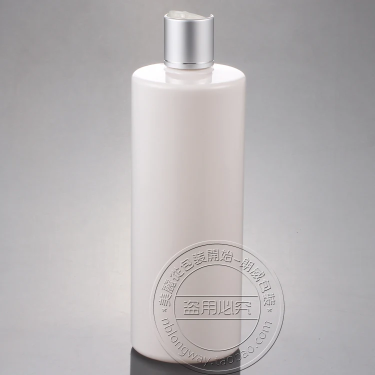 Download 10PCS 500ML Anodized Aluminum Press Screw Cap Bottle,White Plastic Cosmetic Container,Empty ...