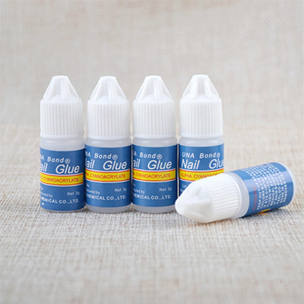 

3g Glitter Acrylic Rhinestones Decoration With Nail Art UV Gel Nail Tips Glue Fast Drying False Manicure Glue