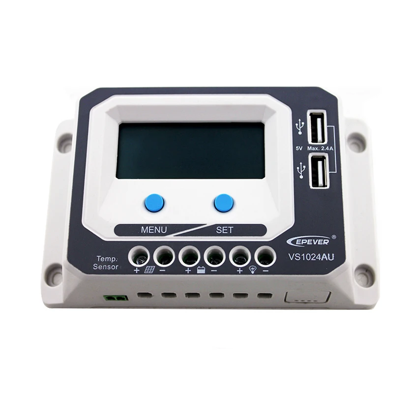 

1pc x VS1024AU 10A 12V 24V EPSolar PWM Viewstar Solar system Kit Controller Regulators LCD with USB