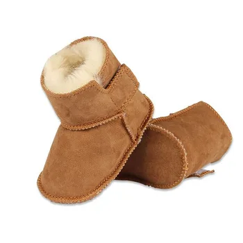 

HONGTEYA Winter super warm First Walkers infants PVC boots Faux fur baby girls boys booties Leather baby shoes 8 colors