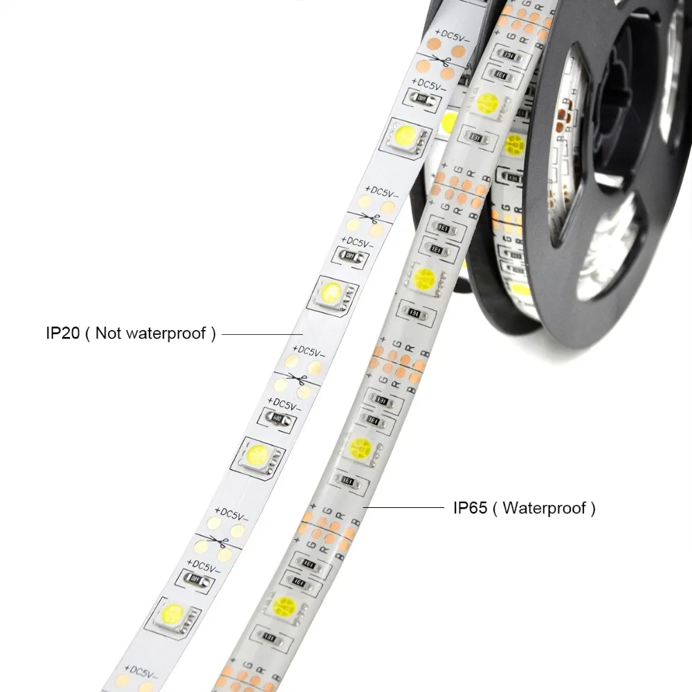 DC5V USB Светодиодная лента светильник 5050 2835 SMD гибкий светодиодный ленточная лампа 1