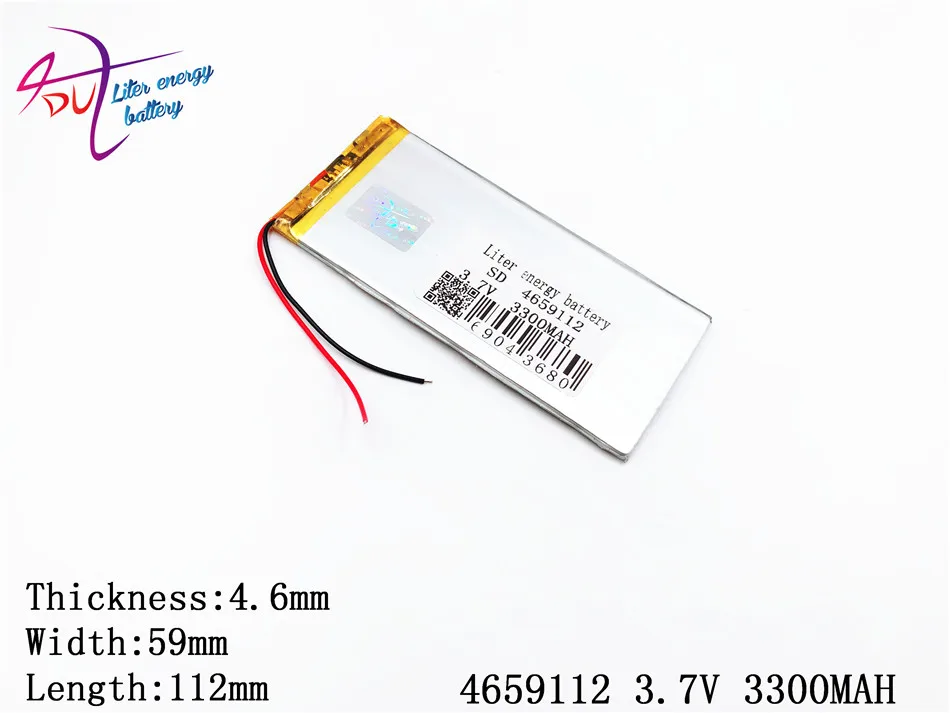 3,7 V 3300 mAh 4659112 4560110 литий-полимерный Li-Po Li ion Перезаряжаемые Батарея для Mp3 MP4 MP5 gps Мобильный bluetooth