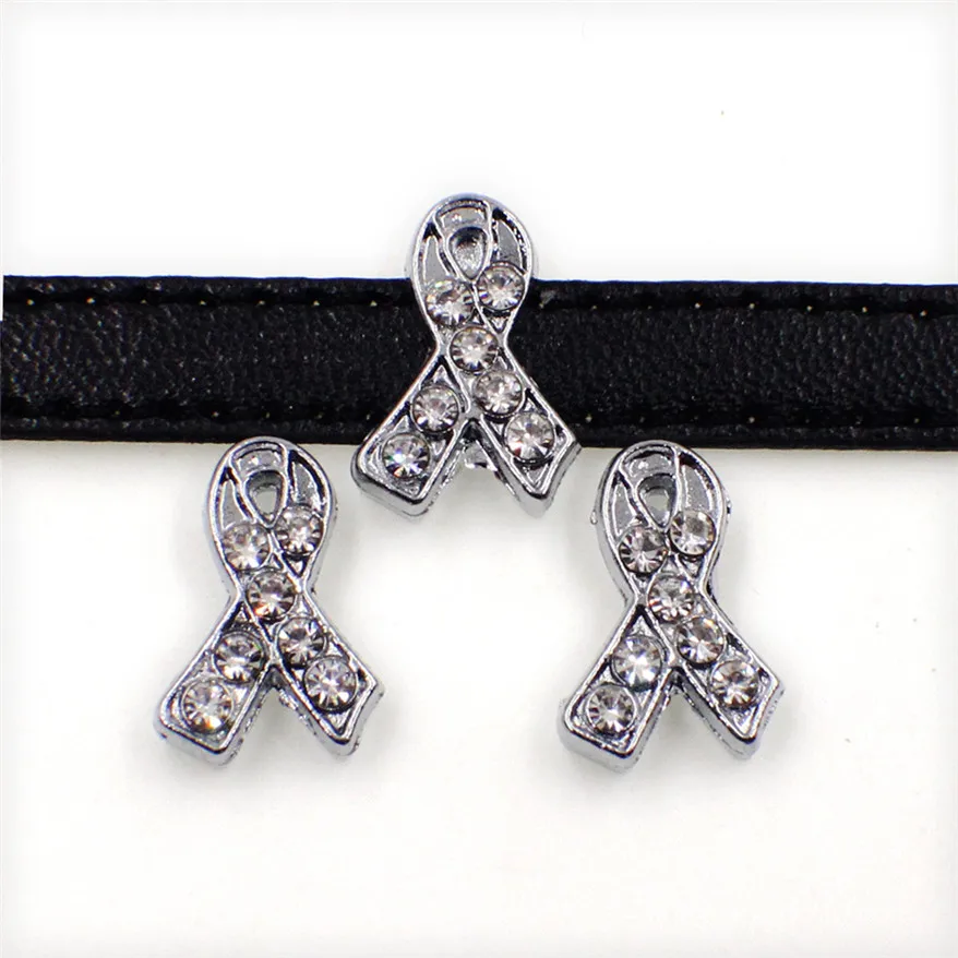 SL174 Fit 8mm belt keychain 100pcs Ribbon zinc alloy rhinestone