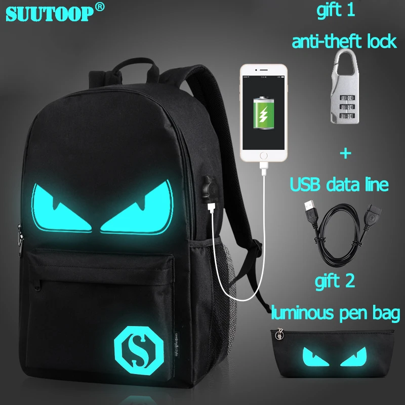  USB Charge music luminous 2019 new unisex schoolbag For teenage teenagers backpack to school bag St - 32825561446
