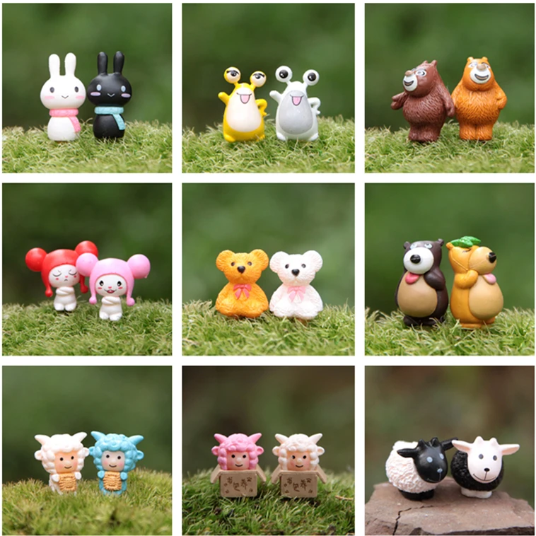 

Sale fairy garden miniatures mini gnomes artificial moss terrariums garden diy resin crafts for home decoration accessories