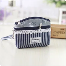 Хлопковая ткань в полоску с цветочным рисунком, женские кошельки для монет, органайзер, кошельки, мелкие деньги, сумка, сумки, carteiras bolsas bolsos mujer для девочек