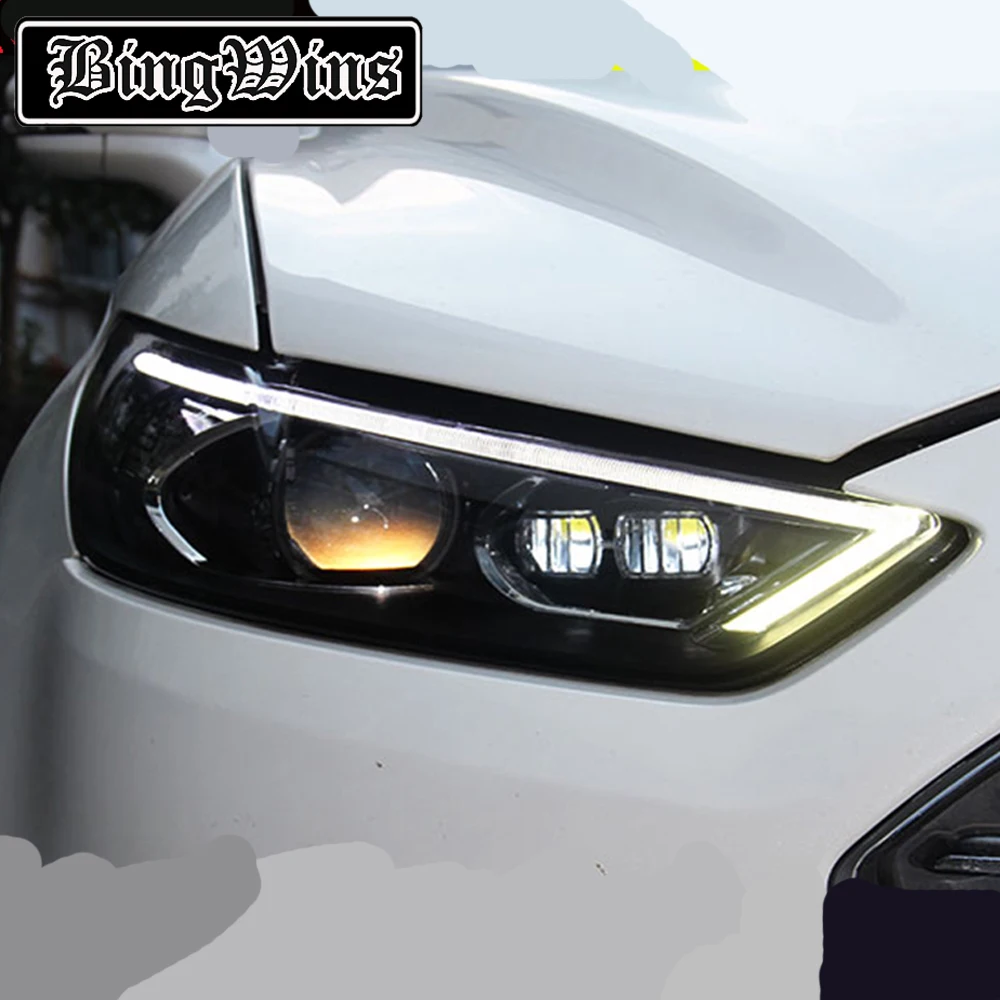Car Styling For Ford Fusion 2013 2015 LED Headlight For Fusion Head Lamp LED Daytime Running