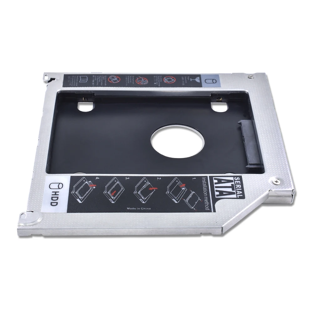 TISHRIC алюминий 2nd HDD Caddy 9 5 мм SATA 3 0 Optibay корпус SSD для Apple Macbook Pro Air 13 &quot15&quot 17