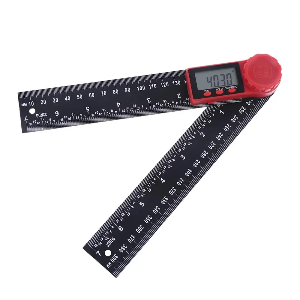  2in1 Digital Protractor Angle Finder Ruler for Crown Trim Woodworking 7