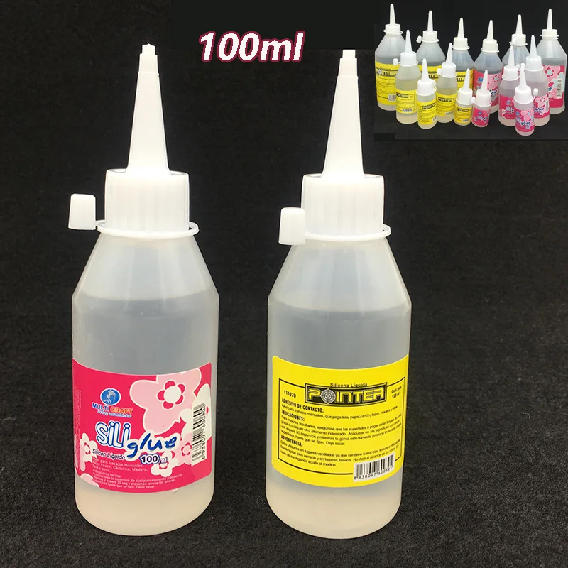 

100ml Silicone Liquid Water Glue Super Fabric Textile Paper Photo Bottle Clear Cloth Kids School Bts Accessory Stationery Store